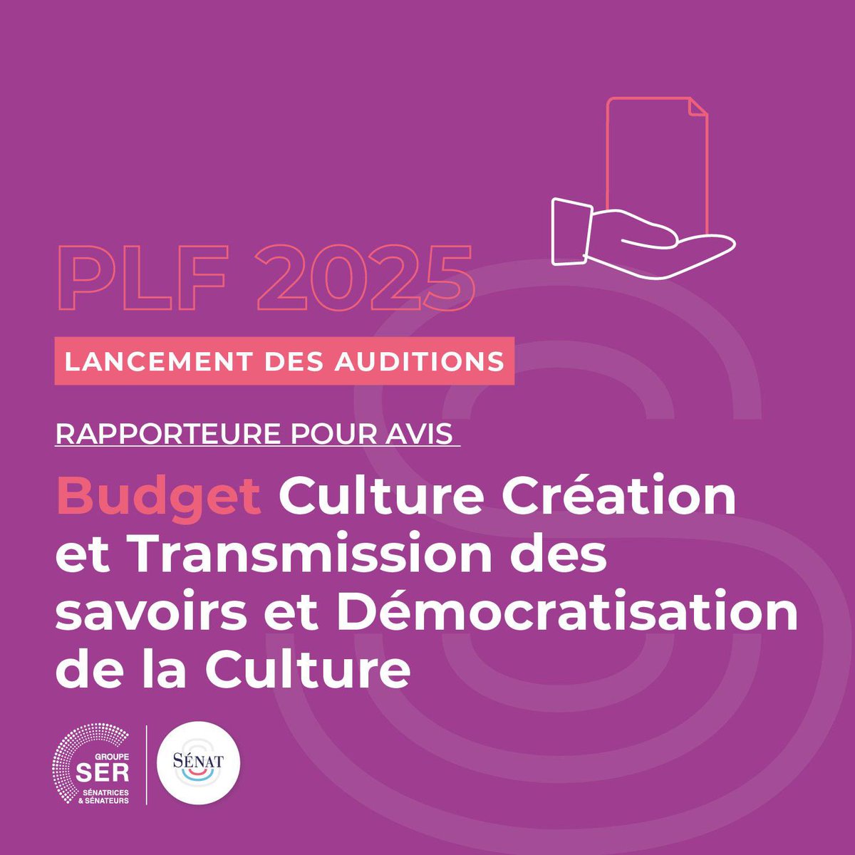 KarineDaniel44's tweet photo. Nous démarrons aujourd’hui les auditions sur le budget #Culture #Creation #Transmission des #Savoirs #Democration - j’ai le plaisir d’être Rapporteure pour avis de ce budget, dans un contexte budgétaire difficile et inquiétant pour les acteurs culturels #PLF2025 https://t.co/RtPYpsSJpN
