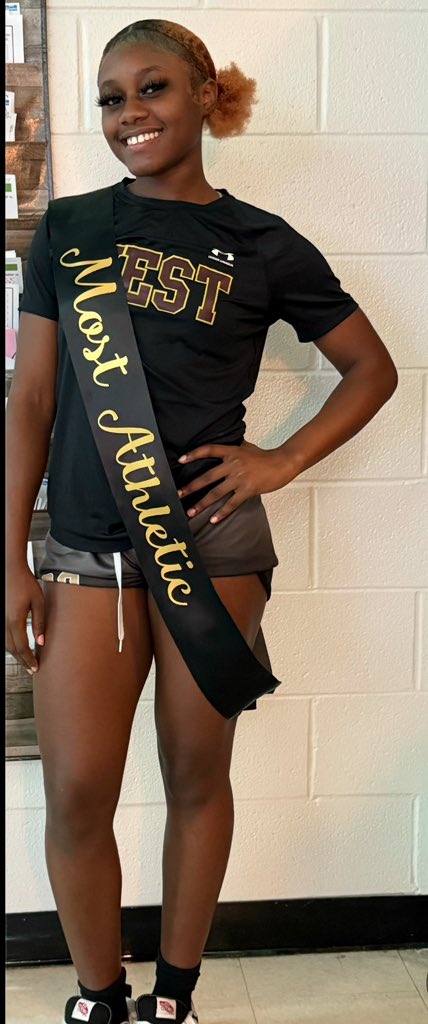 I was awarded “Most Athletic” from my school. Thank you to my “West Nation” family this means a lot!