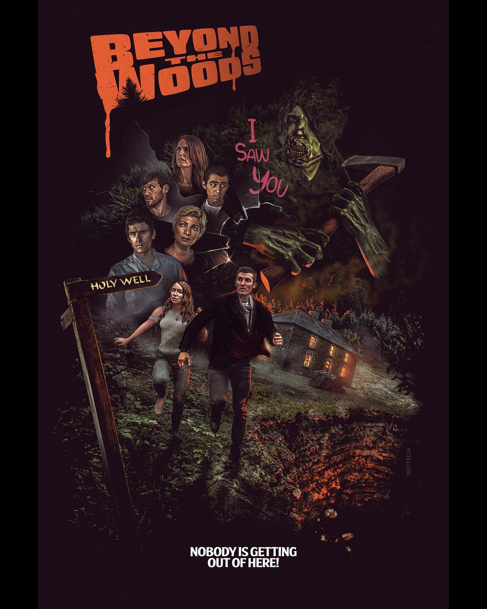 Thrilled to unveil this Beyond The Woods poster by the amazing Chris Barnes @BRUTALPosters! His work captures the film's eerie essence so well, it deserves a prime spot on my wall :) #BeyondTheWoods
#IrishHorror #IndieHorror #HorrorFilm #HorrorArt