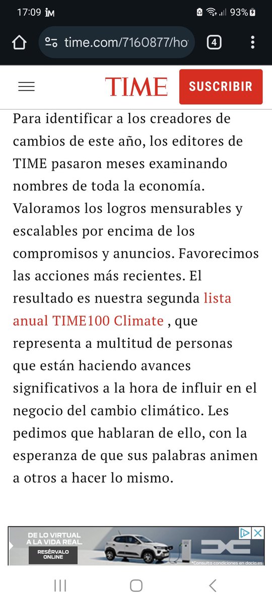 La revista TIME ha elegido a <a href="/Teresaribera/">Teresa Ribera</a> como uno de los 100 líderes más influyentes relacionados con el cambio climático. De 🇪🇸 sólo está ella.
Pues el amigo Feijóo la quiere bloquear como Vicepresidenta de la Comisión Europea. En fin.