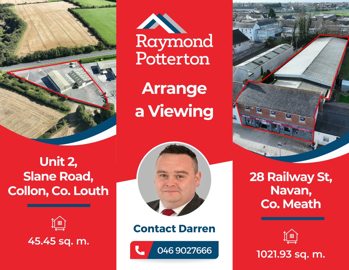 🔴VIEW OUR COMMERCIAL LISTINGS🔴

We have a fantastic selection of Commercial Units for Sale📌

Contact Darren to arrange a viewing today at (046) 9027666☎️