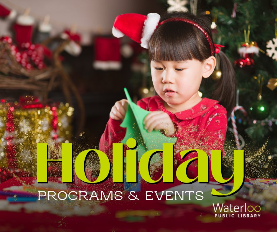 Holiday programs and events are here! 🙌🎄✨

Get into the holiday spirit with our festive programs and events at the library—there’s something for everyone to enjoy this season. 

Learn more at: wpl.ca/news/holiday-p…