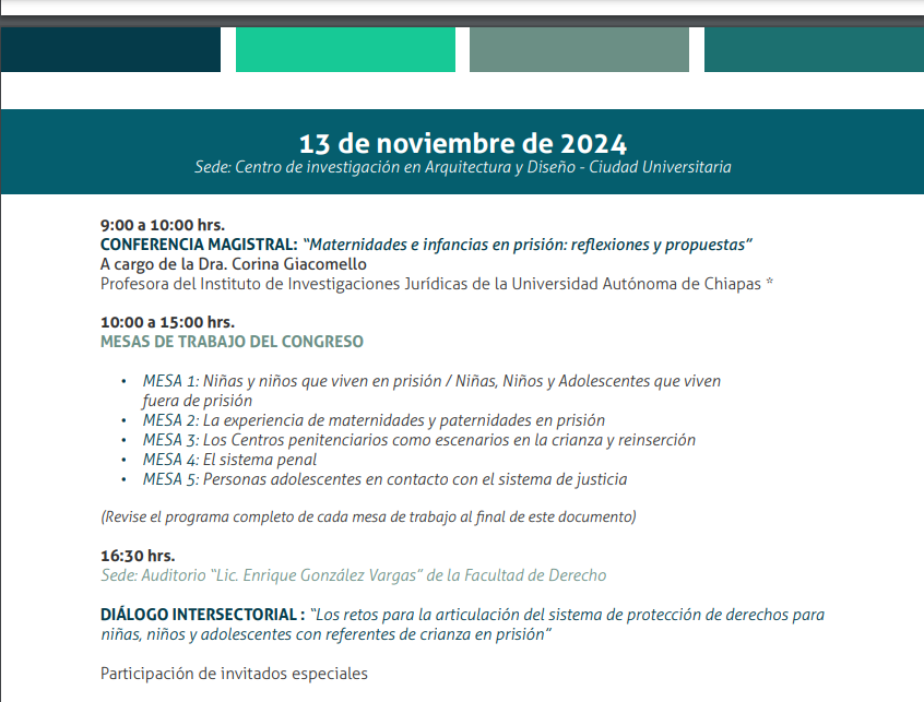 DI_UAEMex's tweet photo. INVITACIÓN 
PRIMER CONGRESO INTERNACIONAL INFANCIAS CON REFERENTES DE CRIANZA EN PRISIÓN.
👉MODALIDAD HÍBRIDA 
📆12, 13 y 14 de noviembre,2024
#SomosUAEMéx 💚💛 https://t.co/MXOieyjgs9