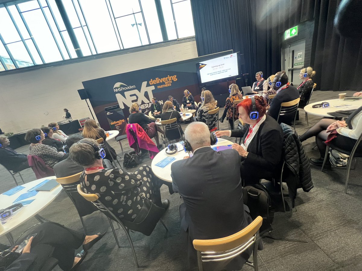 royalhospital's tweet photo. Today as part of @NHSProviders Conference, we’re proud to be guests of @NHSCharities. Our Chair - @MahmudNawaz - was part of their panel on wellbeing and now we’re in the room listening to @AmandaPritchard - & her focus on the gains delivered by 0.12% real time increase for providers. It’s great for #TeamCRH to be flying our flag! We have so much to proud of #transform #makingadifference #NHSP24.
