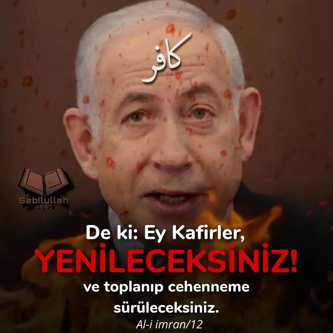 <a href="/netanyahu/">Benjamin Netanyahu - בנימין נתניהו</a> yenileceksiniz    ... 
Cehennem bile senden iğrenecek... 
Yaratmaya muktedir olamayacağınız insanları Şehit ederek hiçbirşey kazanamazsınız. 
Şehit ettiğin bebekler, çocuklar ,yaşlılar sana ne yaptı? 
Hesap vereceksiniz... 
Katliamı derhal durdurun <a href="/netanyahu/">Benjamin Netanyahu - בנימין נתניהו</a>