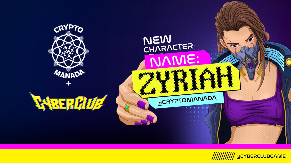 Gm gm Cybers 💛

Ya tenemos nuevo nombre para nuestra heroína mujer y es "ZYRIAH" gracias a la participación de <a href="/Glorysabel777/">Glorysabel Palomo</a> de la comunidad @cryptomanada , muchas felicidades 🥳! 

El nombre queda en la historia para siempre 🔥! 

#web3gaming