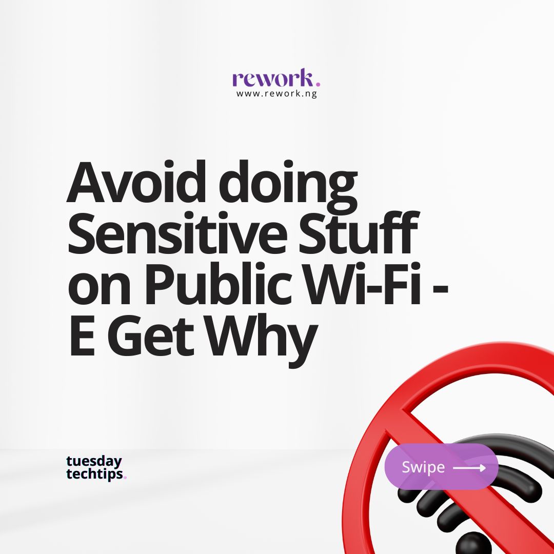 reworkng's tweet photo. No talk say I no tell you...
#rework
#TechTips 
#CyberSecurity https://t.co/qSaadtcs49
