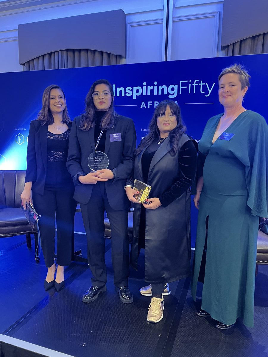 real_lisa_adams's tweet image. This award comes at a pivotal moment for me, marking a truly special close to this year.

I’m incredibly grateful and honoured to be recognized as a winner of the Top 50 Inspiring Women in Technology in Africa (InspiringFifty) as we kick off Africa Tech Week. Being among these…