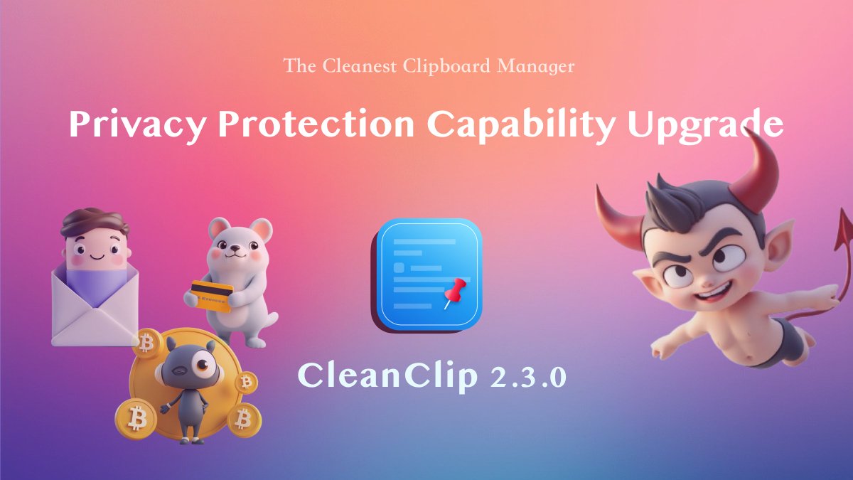 CleanClip - macOS Clipboard Manager tweet media