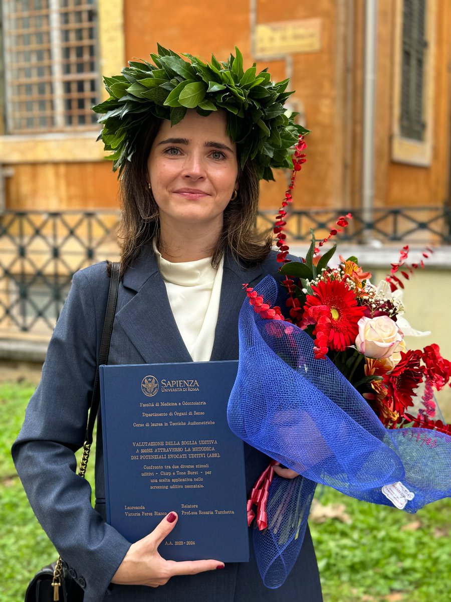 vita_pycode's tweet image. I’m so happy to be now graduated as an Audiometric Technician! 🎓 After three years of relentless dedication and effort, the journey has been incredible. I'm proud of myself. Thank you to all who've been part of this adventure. 👂🏻✨ #Graduation #Audiology #Sapienza #Rome
