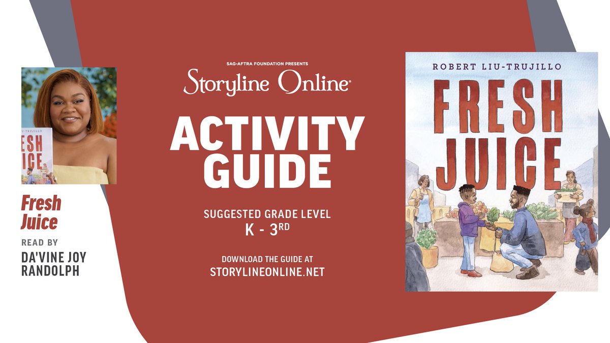 Storyline Online® (@storylineonline) on Twitter photo Squeeze the most out of learning with ‘Fresh Juice!’ 🧃 Written by Robert Liu-Trujillo, this uplifting tale teaches the power of community and the fun of creating something new together.
🔗 Download our activity guide for K—3rd graders here: bit.ly/freshjuicestor… Squeeze the most out of learning with ‘Fresh Juice!’ 🧃 Written by Robert Liu-Trujillo, this uplifting tale teaches the power of community and the fun of creating something new together.
🔗 Download our activity guide for K—3rd graders here: bit.ly/freshjuicestor…