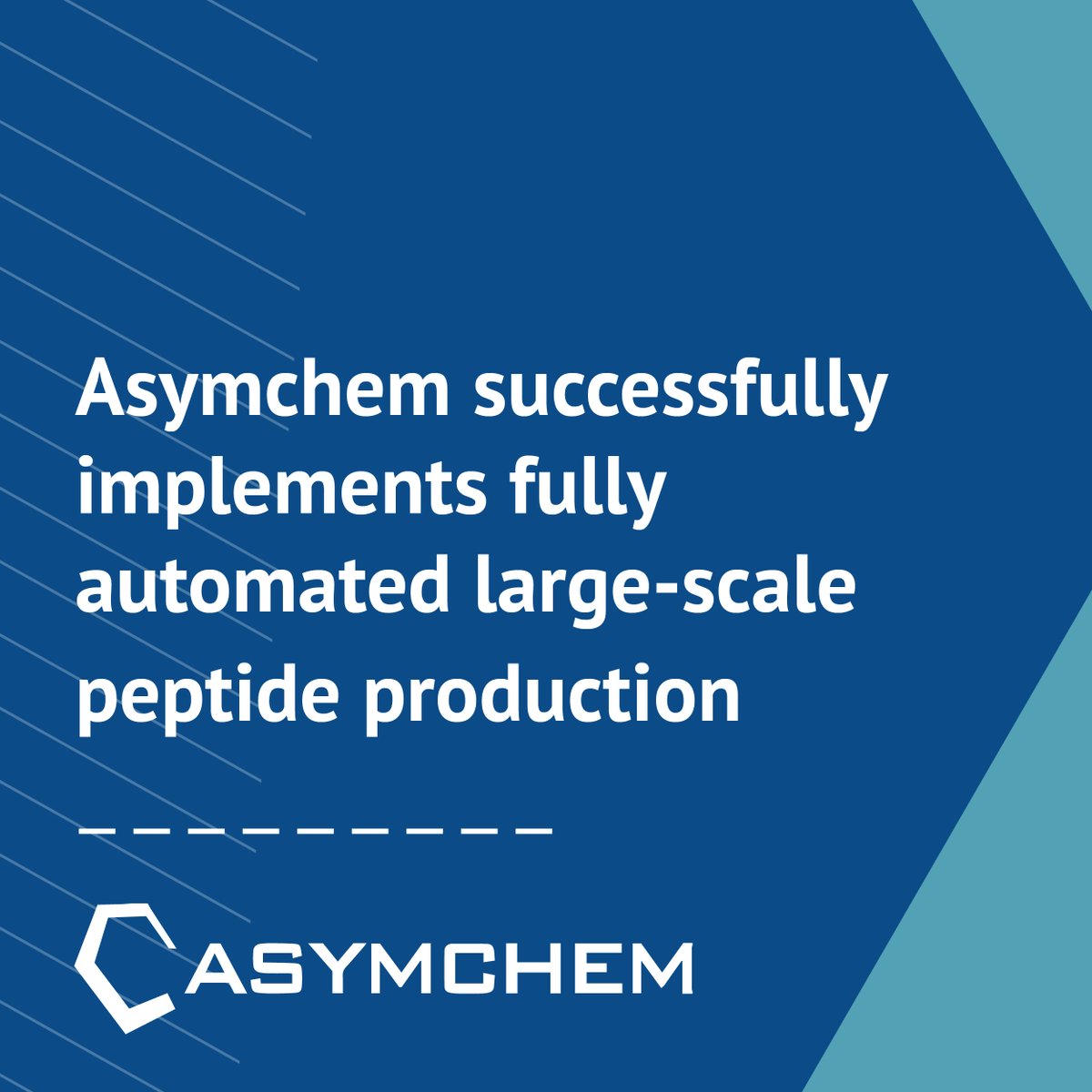 By addressing complex challenges associated with processes, equipment, and control software in peptide production, the Asymchem team has successfully implemented fully automated large-scale peptide production. Learn more here: okt.to/eYgDXT