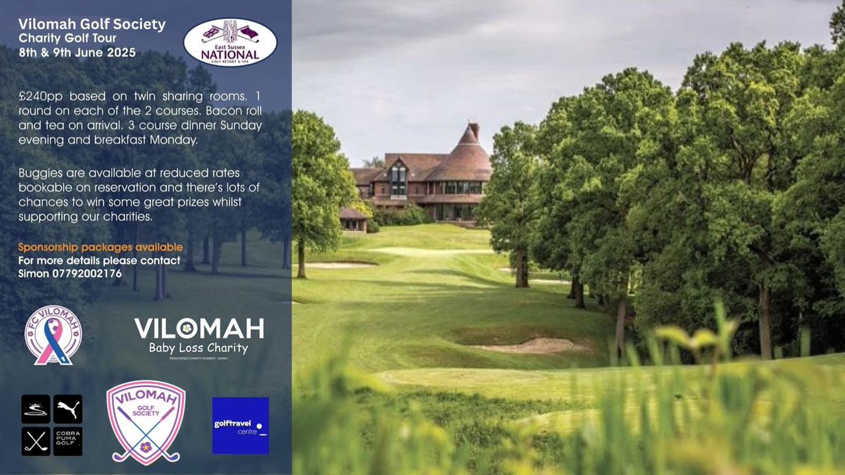 So far 115 players have already signed up to next years charity 2 day event at East Sussex National Golf Resort &amp; Spa

If you want to get involved now is the time to get those final spaces so get in touch! 

#babylossawareness #charitygolf #babyloss #babylosscommunity #golf