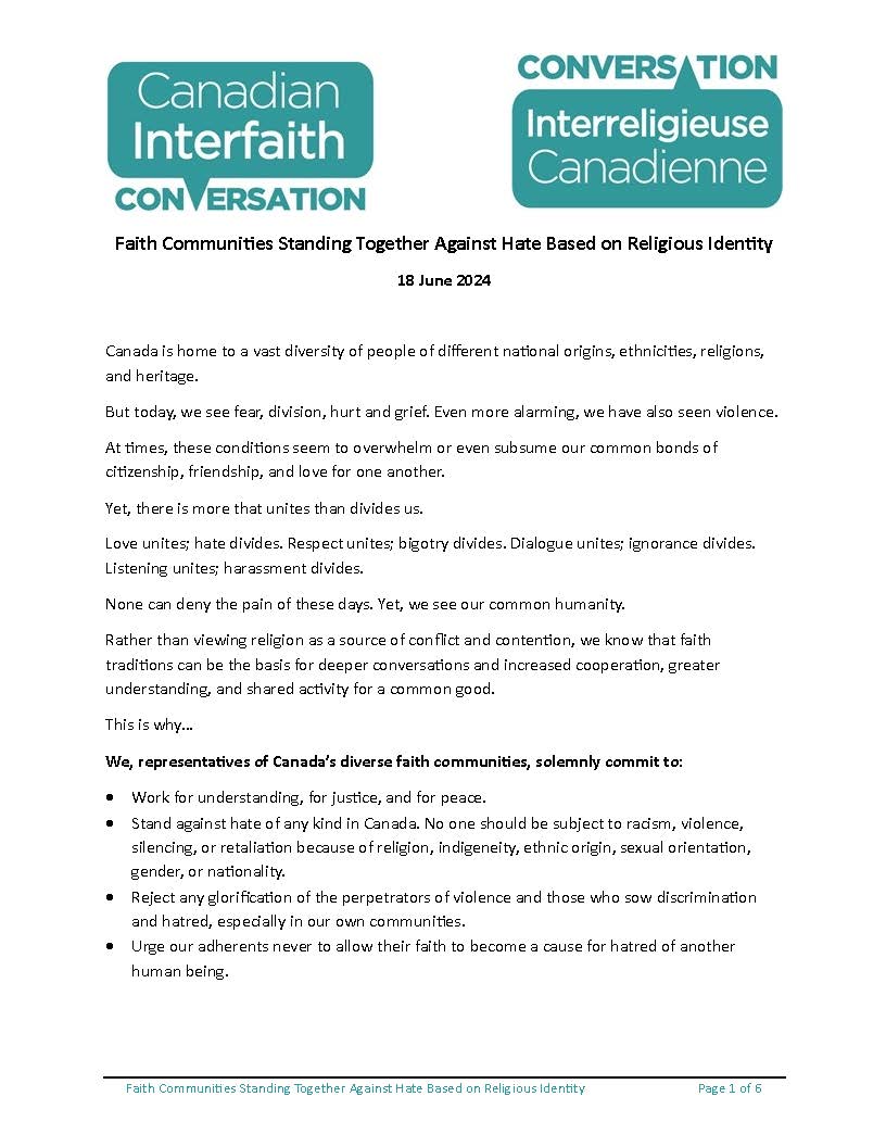 Office for Interreligious Dialogue tweet media