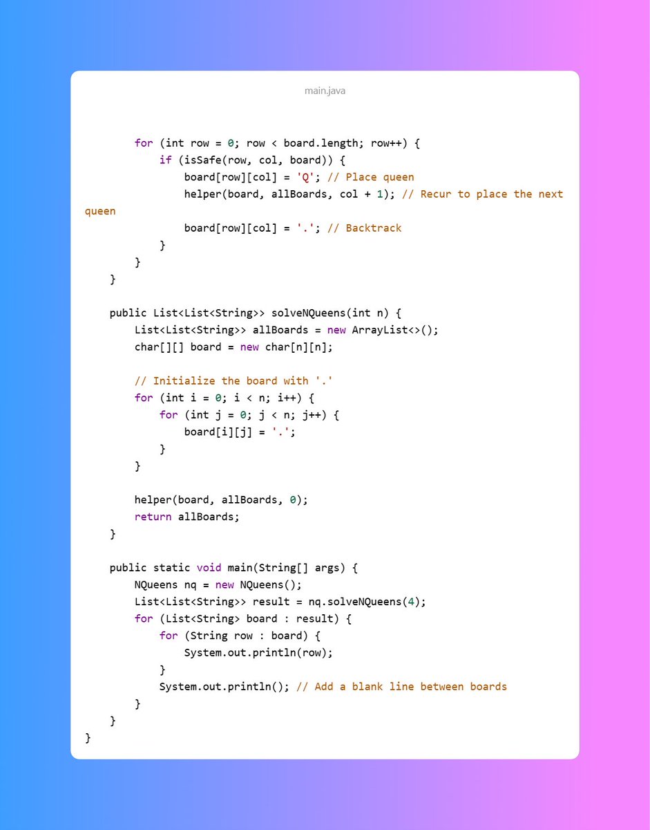 _Devang_r_'s tweet image. Solve BackTracking Basic and Advance Problem and learn more about BackTracking!!