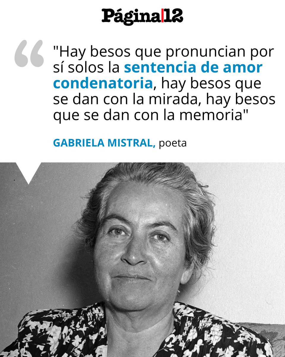 📚 A 79 AÑOS DEL NOBEL DE GABRIELA MISTRAL [bit.ly/3Q79Q25]

🇨🇱 El 15 de noviembre de 1945, la chilena Gabriela Mistral recibió el Nobel de Literatura. Así, la poeta se convirtió en la primera persona de América Latina en recibir el Nobel.