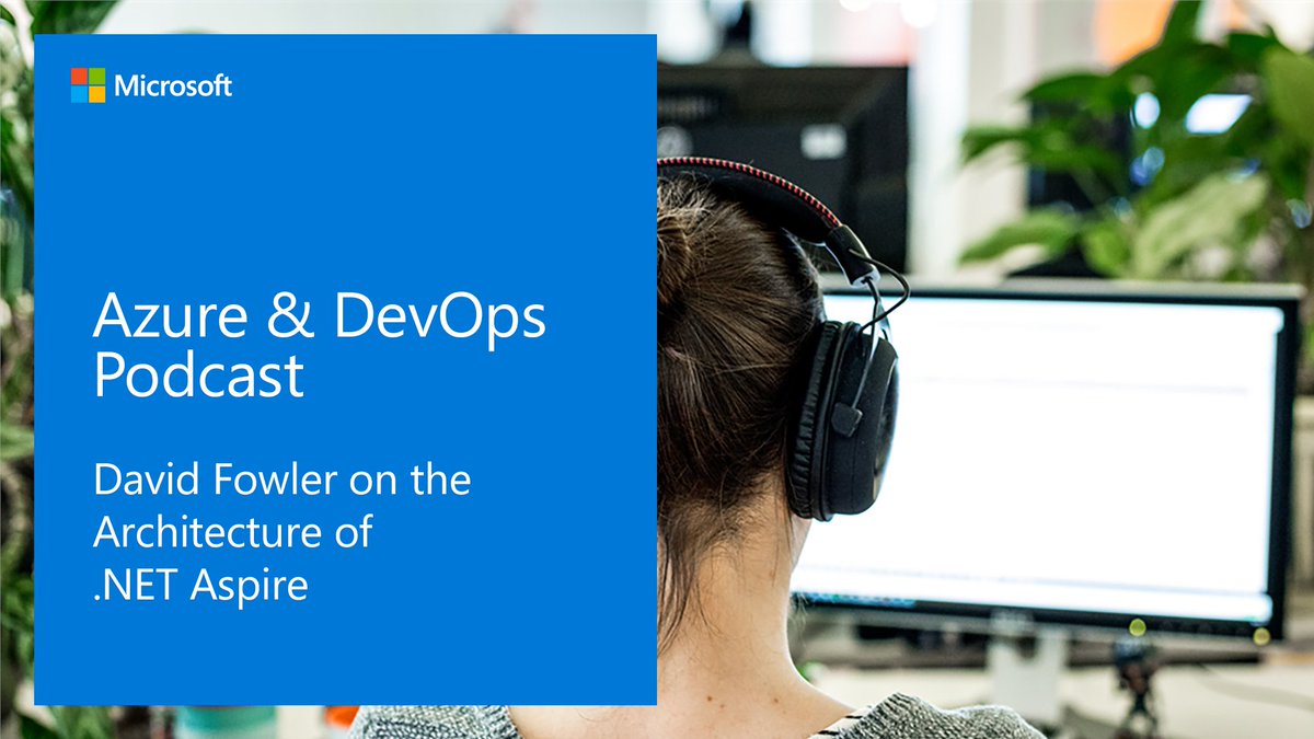 AzureDevOps's tweet image. On today&apos;s Azure &amp;amp; DevOps Podcast, we hear from @davidfowl about the development and future of #dotNETAspire, including:
➡️ front-and back-end architectures
➡️ resources to start with
➡️ the Infrastructure Library
➡️ Dapper
...and more. 👂 Listen in. msft.it/6018WXWhE