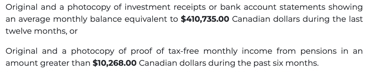 expatify's tweet photo. Per the México Consulate in Vancouver, you now need CAD$410,735 or a monthly after-tax income of $10,268 to get permanent residency in México! https://t.co/DBZdI3kxzI