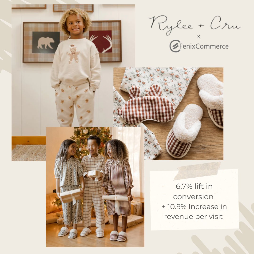 FenixCommerce's tweet image. Bring joy to the holidays with Rylee &amp;amp; Cru x FenixCommerce! 

This collaboration has led to a 6.7% boost in conversions and a 10.9% increase in revenue per visit. 

Make your holiday shopping seamless and delightful with FenixCommerce’s optimized delivery solutions!