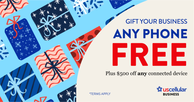 RSPinedaOR's tweet photo. Give your business the gift of connection. Get ANY phone free plus $500 off tablets, smartwatches and more. Terms apply. #usccemp https://t.co/UTFrhFghOw https://t.co/pPULxTlrgV