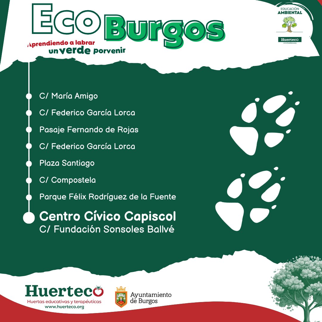 Huerteco1's tweet image. 🦊¡Sigue  el rastro del zorro! Descubre las huellas que te llevarán a un  espléndido mural📷 #FaunaLocal #ArteYNaturaleza #EducaciónAmbiental #Huerteco