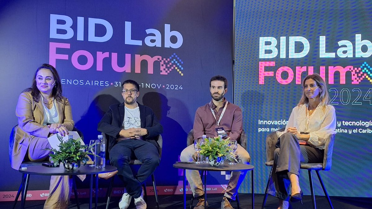 During our visit to Argentina, <a href="/rafamsoriano/">Rafael Martin</a>, Head of Platform at GoHub Ventures, joined a session at '<a href="/IDB_Lab/">IDB Lab</a> Forum 2024' with Virginia Blanco, <a href="/anapintoBID/">Ana Maria Pinto</a>, and <a href="/joaquindimario/">Joaquin Di Mario</a> to discuss the use of #AI in the development of critical infrastructure 👥