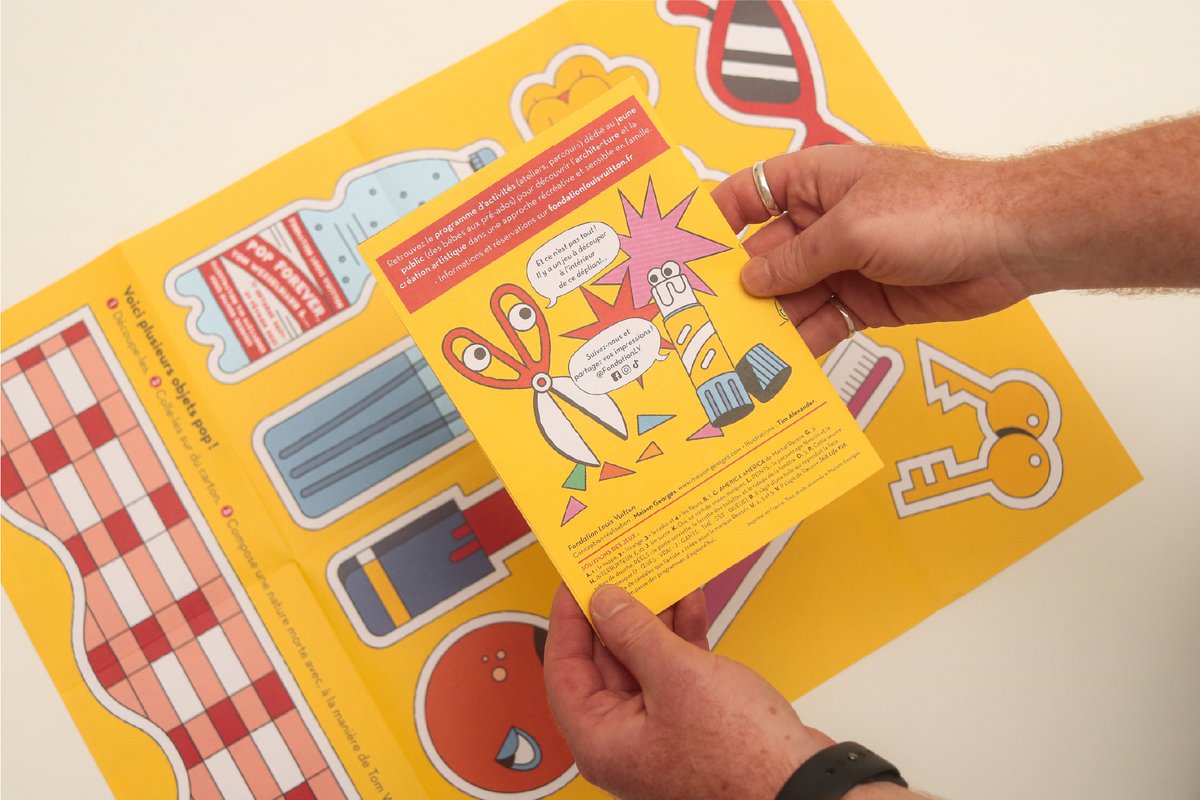 New work!🚨

Here's a lovely project I worked on with the lovely folks at Maison Georges for <a href="/FondationLV/">Fondation LV</a> 🇫🇷

I was tasked with illustrating an interactive leaflet and fold-out poster for families attending the Tom Wesselmann exhibition. Definitely a fun one! 🙌🏻