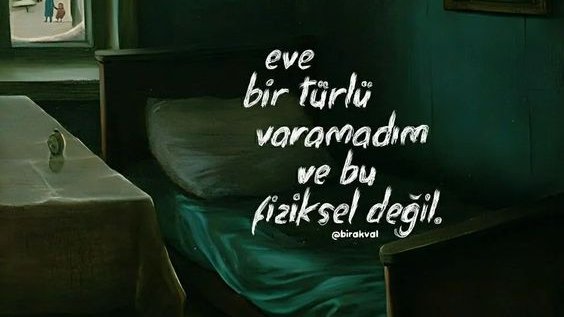 Raskolnikovsair's tweet photo. eve bir türlü varamadım
ve bu fiziksel değil https://t.co/0yfq1ZQfUG