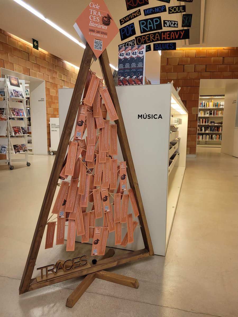 ✨PUNTS DE TRACES!
Veniu a recollir punts de llibre 📙 amb textos i fragments dels autors ✍️ convidats de #SarriàSantGervasi

A biblioteques i centres cívics
📌 #BibliotecaClarà
📌 #BiblioSantGervasi
📌 #biblionaturacollserola
📌 #ccperepruna
📌 <a href="/VilaUrania/">Vil·la Urània</a>

<a href="/Bcn_SSTG/">Sarrià - Sant Gervasi</a>