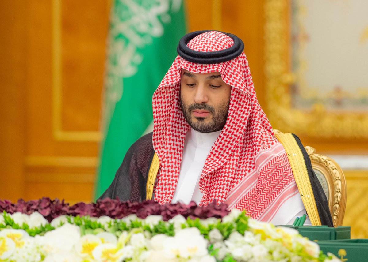 spagov's tweet photo. سمو #ولي_العهد يرأس جلسة #مجلس_الوزراء.
#واس https://t.co/jdGjGbBX1G