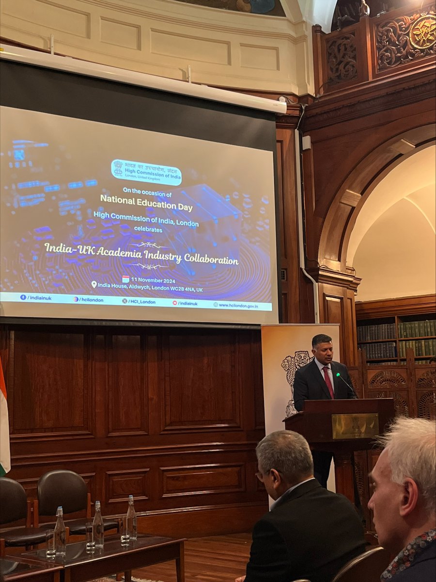 UKIBC's tweet photo. UKIBC launched our report: Together for Tomorrow: UK-India academic collaborations: a force for global good at @HCI_London 
 The report shows how UK-India academic-industry partnerships drive innovation and support global progress and prosperity Click here:https://t.co/CzI155BQVh https://t.co/ta8EoEiSs2