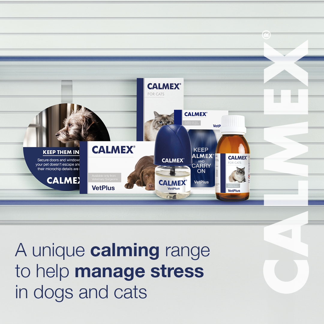 CALMEX® is available as tasty tablets for dogs and a liquid for cats, alongside a plug in diffuser and car air freshener to help make supporting your pet at times of stress as easy as possible! 

Find out more about our CALMEX® range here bit.ly/3YMI4MQ