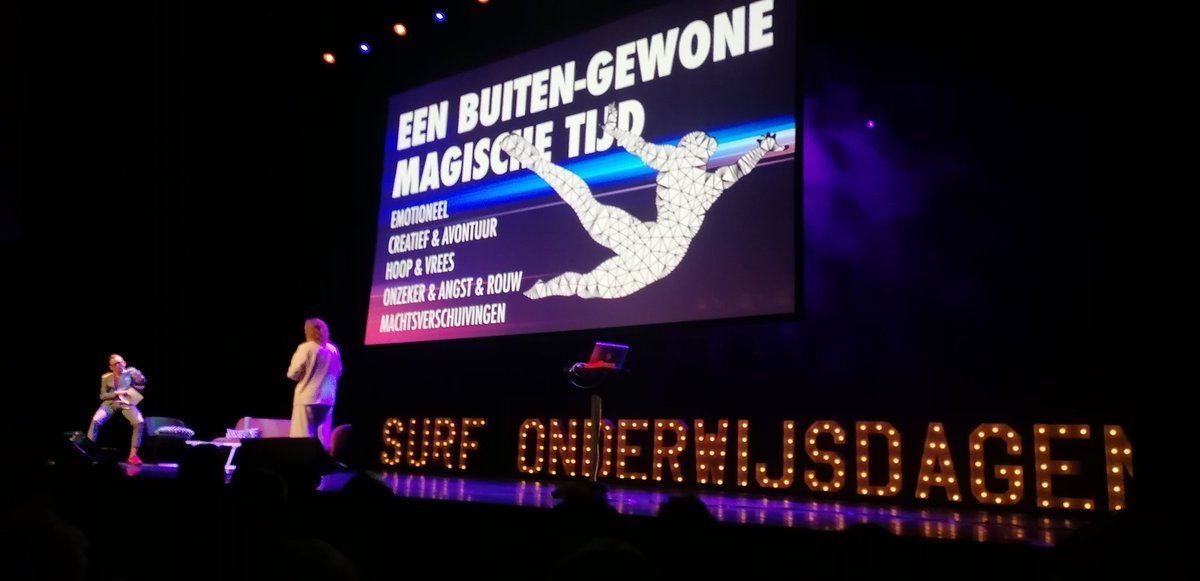 Inspirerende afsluiting van 1e dag SURF onderwijsdagen met <a href="/jitskekramer/">Jitske Kramer</a> en <a href="/Dolfjansen/">Dolf Jansen</a> over samen durven verdwalen en nieuwe paden banen en creëren