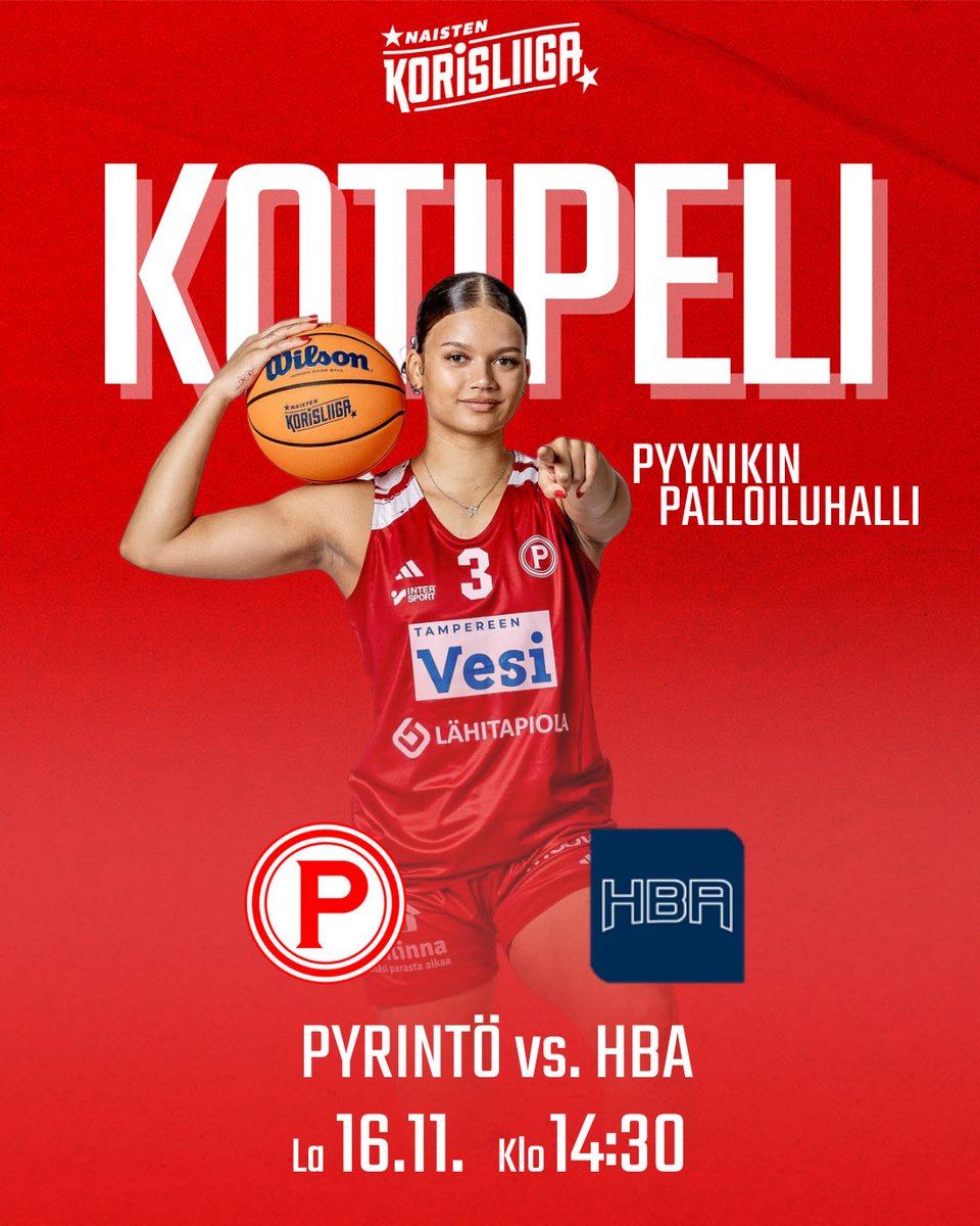 Tampereen Pyrintö Naiset (@pyrintonaiset) on Twitter photo Lauantaina taatusti vauhtia tarjoilla, kun HBA haastaa Pyrinnön Pyynikillä! ❤️🔥
#pyrintö #munseura #aina #naistenkorisliiga Lauantaina taatusti vauhtia tarjoilla, kun HBA haastaa Pyrinnön Pyynikillä! ❤️🔥
#pyrintö #munseura #aina #naistenkorisliiga