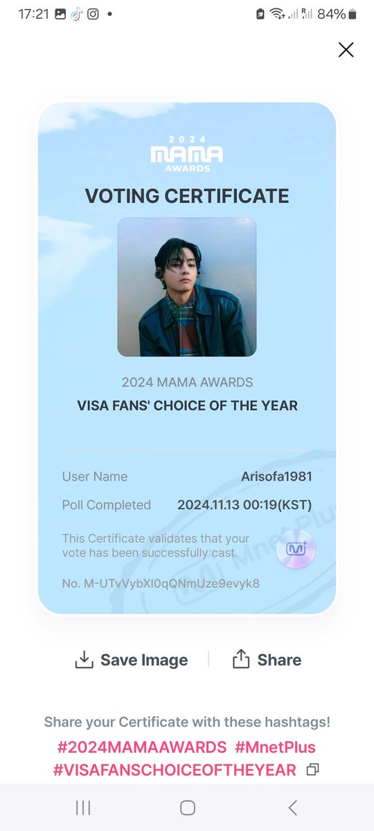 ArisofaEvgesha's tweet photo. I vote #V for #2024MAMAVOTE https://t.co/XTgv55iLVn