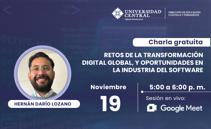 DECUCentral's tweet photo. La creación de software se ha convertido en una de las profesiones más importantes en nuestra sociedad 👩‍💻. Conoce más en nuestra charla gratuita.

📆 Fecha: 19 de noviembre
🕔 Hora: 5:00 p. m.

📲 Inscríbete aquí: https://t.co/Z0JBSlVu0U
#DesarrolloDeSoftware #CharlaGratuita https://t.co/mukms23FGb