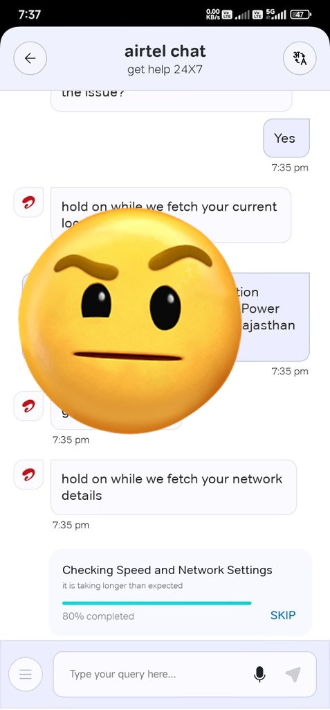 Hey <a href="/airtelindia/">airtel India</a> <a href="/Airtel_Presence/">Airtel Cares</a> my internet has been down since 2-3 days and it's causing major disruptions. Can you please resolve this ASAP? #PoorService #NeedHelp #ConnectivityIssue #uunchidukanfeekepakwan