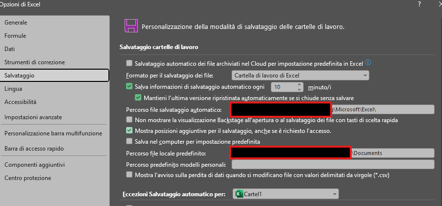 leBookeria's tweet photo. @suzukimaruti @riccardopolesel in windows è in opzioni - salvataggio, abbastanza semplice, sono curioso se hanno mantenuto la semplicità (excel e word hanno questa opzione uguale) https://t.co/mxdTFrRT5e