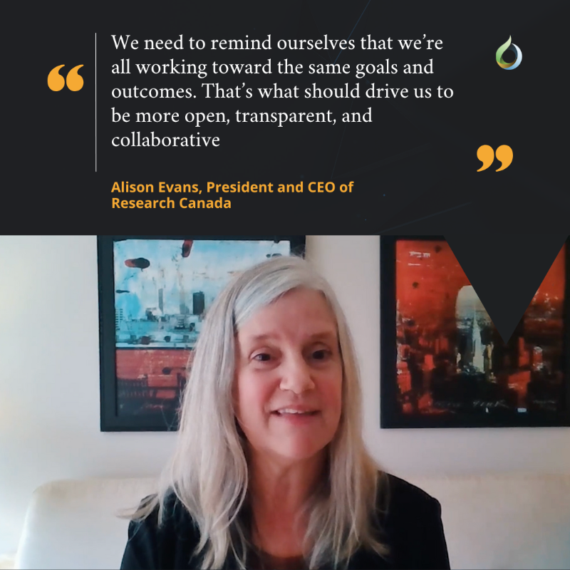FuturEconomy's tweet photo. ❌ Myth: Competition drives the best innovation in healthcare.

✅ Truth: It’s not competition but co-opetition that will push Canadian healthcare to the next level.

Check out the #FutureOfHealth interview with Alison Evans, @ResearchCda, hosted by Brigitte Nolet, @RocheCanada