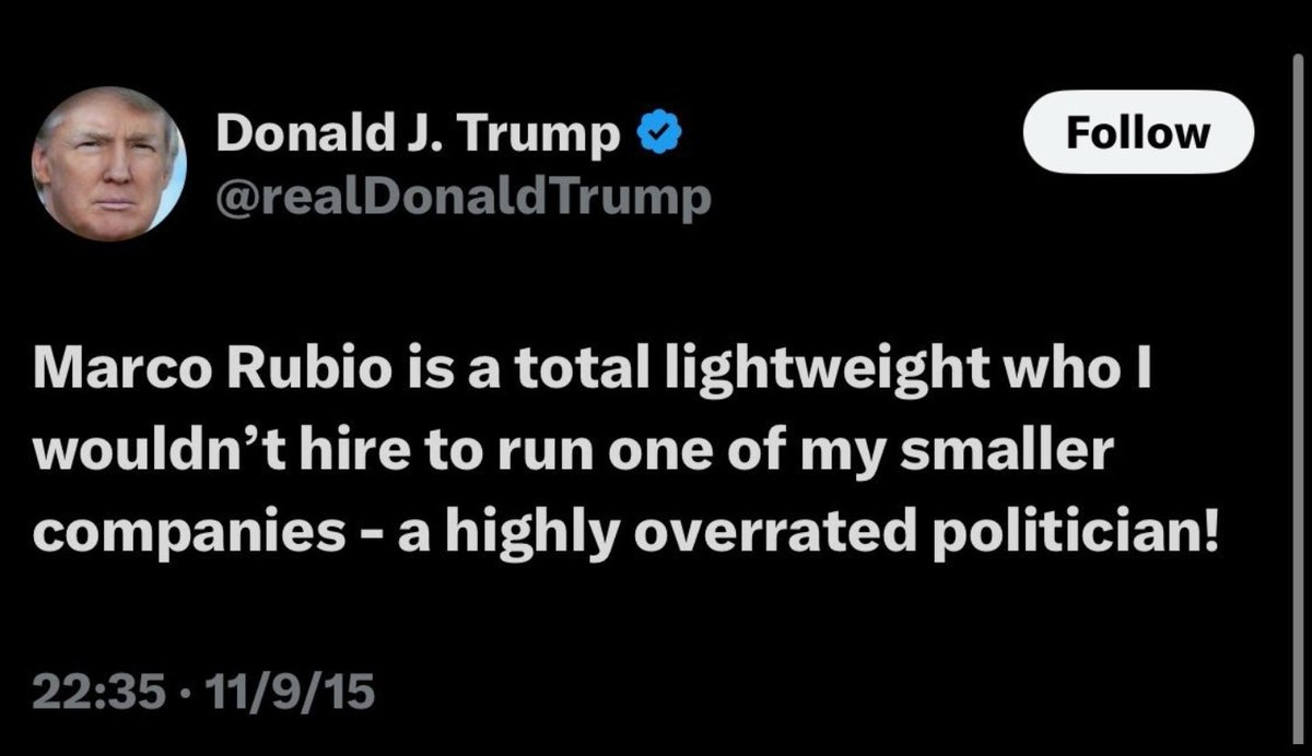 Do you think this will come up in Marco Rubio's Secretary of State confirmation hearings or nah?

Seems noteworthy.