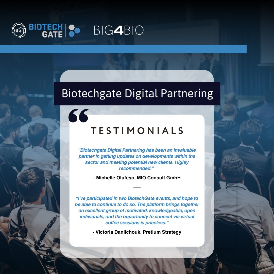 See what past attendees are saying about <a href="/Biotechgate/">Biotechgate</a> Digital Partnering! 

In preparation for #JPM2025, we're excited to be co-hosting Pre-JPM Partnering Week- a virtual business forum tailored for Pharma, Biotech, Medtech, and Digital Health professionals. 

Join us December