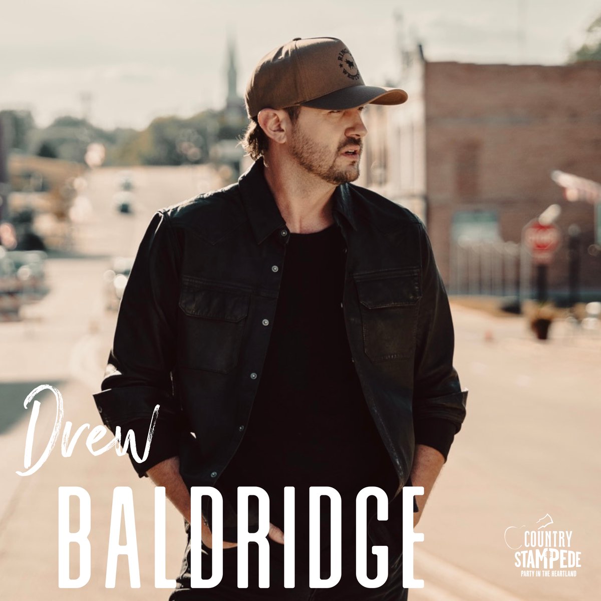 🎉 Get ready! *Drew Baldridge* is hitting the stage at Country Stampede 2025! With hits like "Senior Year" and "Dance with Ya," this rising star brings an unforgettable energy you won’t want to miss. 🎶 Grab your tickets at countrystampede.com/tickets!
