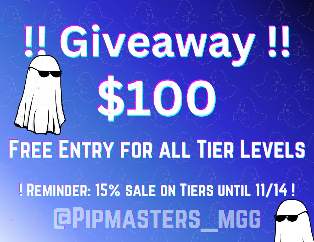 PipMasters_mgg's tweet photo. 🚨 Monthly $100 #Giveaway on 11/15 🚨

Use the limited time sale on tiers to secure your entry for this giveaway and future monthly giveaways.  

For Extra Entries: 
+1🎟️Like and repost this post
+1🎟️Be Tier 3  

(Must be tiered to join)  
#StockMarket #forex #OptionsTrading https://t.co/uSvVo3iXbp