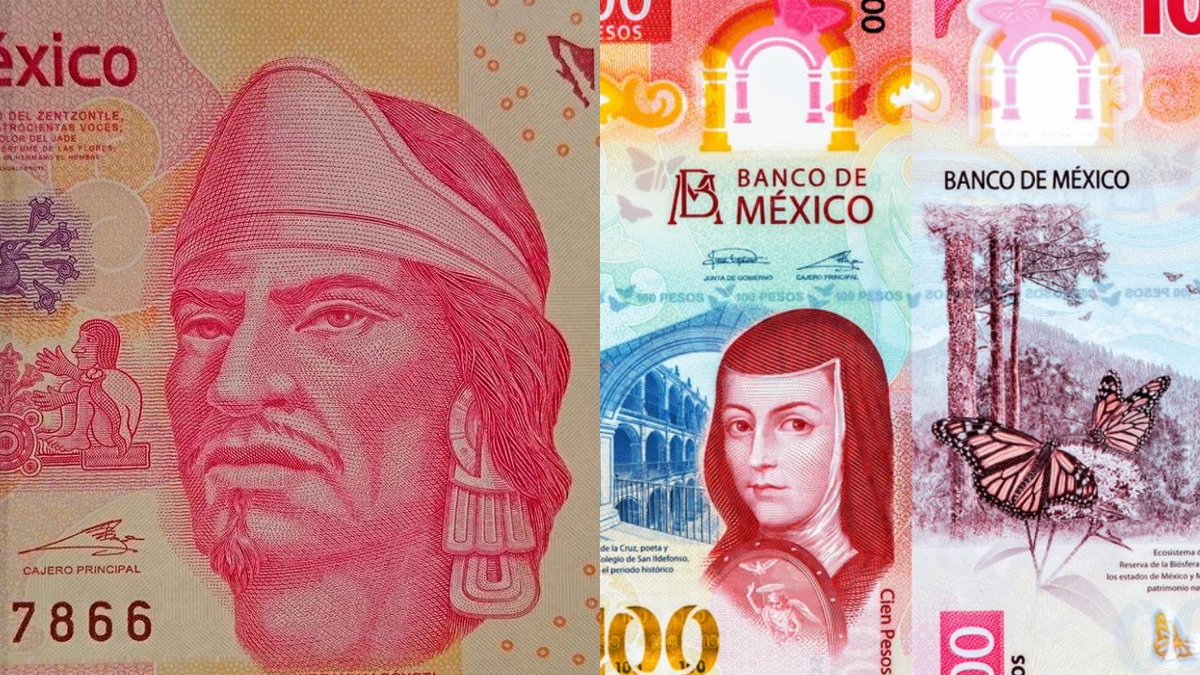 24_morelos's tweet image. HACE CUATRO AÑOS CAMBIÓ EL BILLETE DE 100 PESOS

El 12 de noviembre de 2020, el Banco de México (#Banxico) presentó el nuevo #billete de 100 #pesos, que entró en circulación a partir de esa fecha.

En esta nueva emisión, el rostro de #Nezahualcóyotl fue reemplazado por el de…