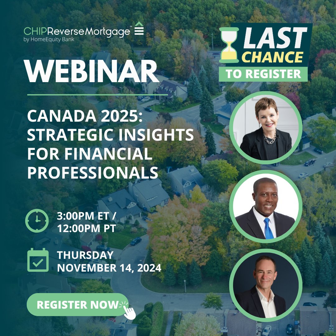 What’s the 2025 economic impact on retirees and homeowners? Join us on Nov 14 at 3pm ET for insights from Ontario Teachers’ Pension Plan &amp; Credit Canada experts!

Speakers: Pattie Lovett-Reid, Millan Mulraine, Bruce Sellery

Prepare for 2025—register now! bit.ly/4fn0tHe