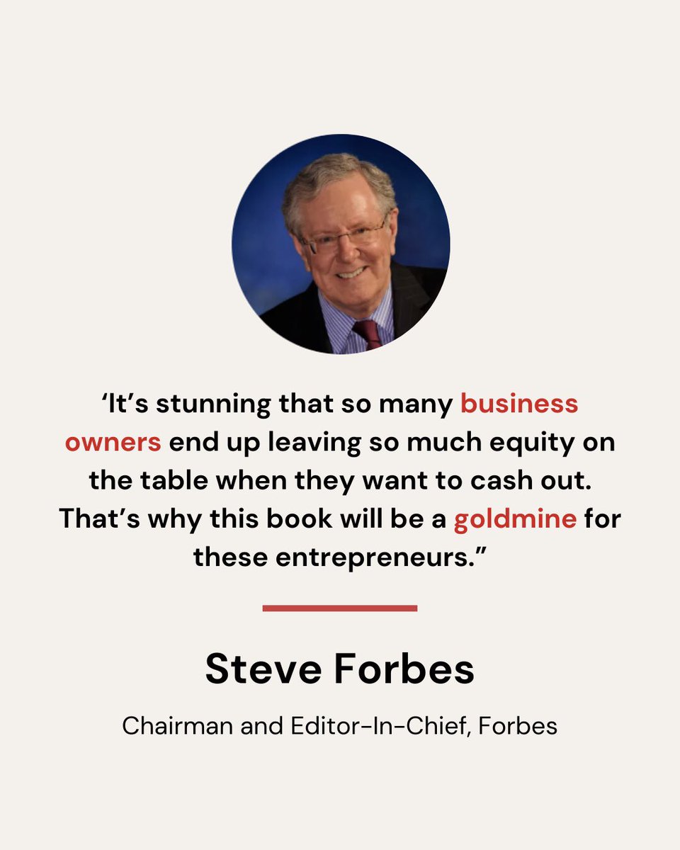 Too many business owners leave money on the table when they sell. 

Don’t let your hard work go to waste—learn how to cash out with confidence and maximize your exit strategy. Grab your copy today! Link in bio. 

#ExitRich #BusinessGrowth #Entrepreneurship