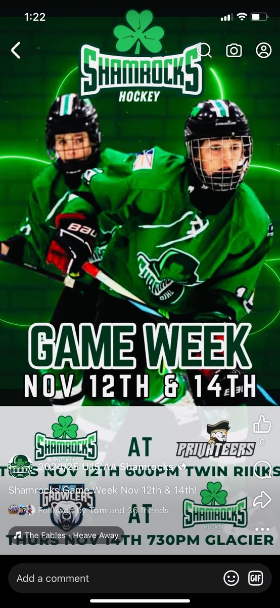 BNS Shamrocks Hockey U15AA (@bnsshamrocks) on Twitter photo 