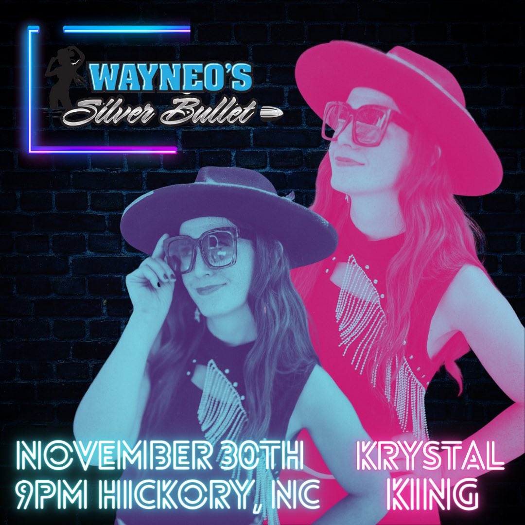 Krystalkingmus's tweet photo. I think neon is my color.
NC over Thanksgiving! Come party!
#NC #ncmusic #hickorync #hickorymusic #honkytonk https://t.co/DKVPMCk5KP