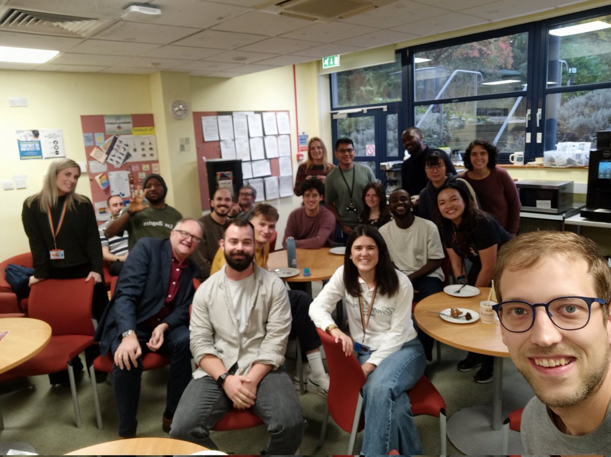 bear_laine's tweet photo. Farewell afternoon tea/coffee+cake for @mariaimpx who stayed @talbotlabTSL as a Visiting PhD student. It was nice having you around Maria and good luck on your PhD and future plans. 👩‍🔬💃 https://t.co/yPUnKd2sVp