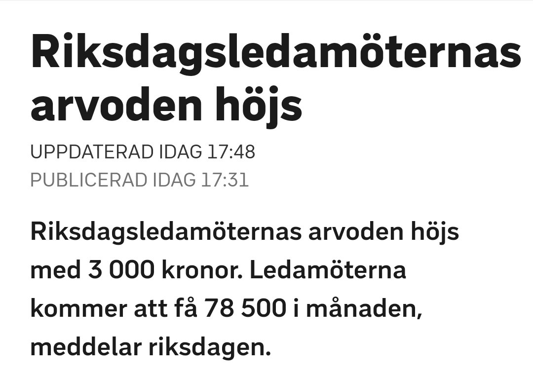 Jag vill också ha 78.500 kr i månaden för att stifta lagar 40 år försent och trycka på nån knapp ibland.